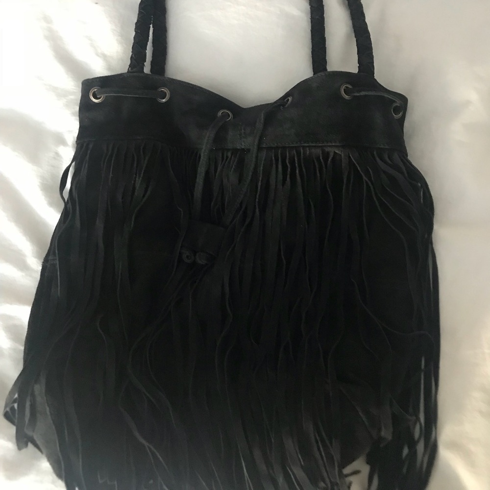 Fringe Suede shoulder bag